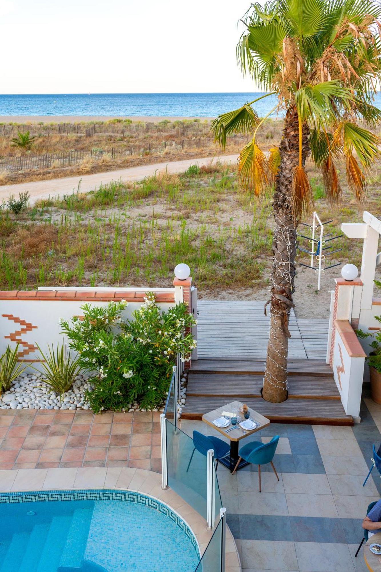 Les Bulles De Mer - Hotel & Spa Sur La Plage Saint-Cyprien  Εξωτερικό φωτογραφία